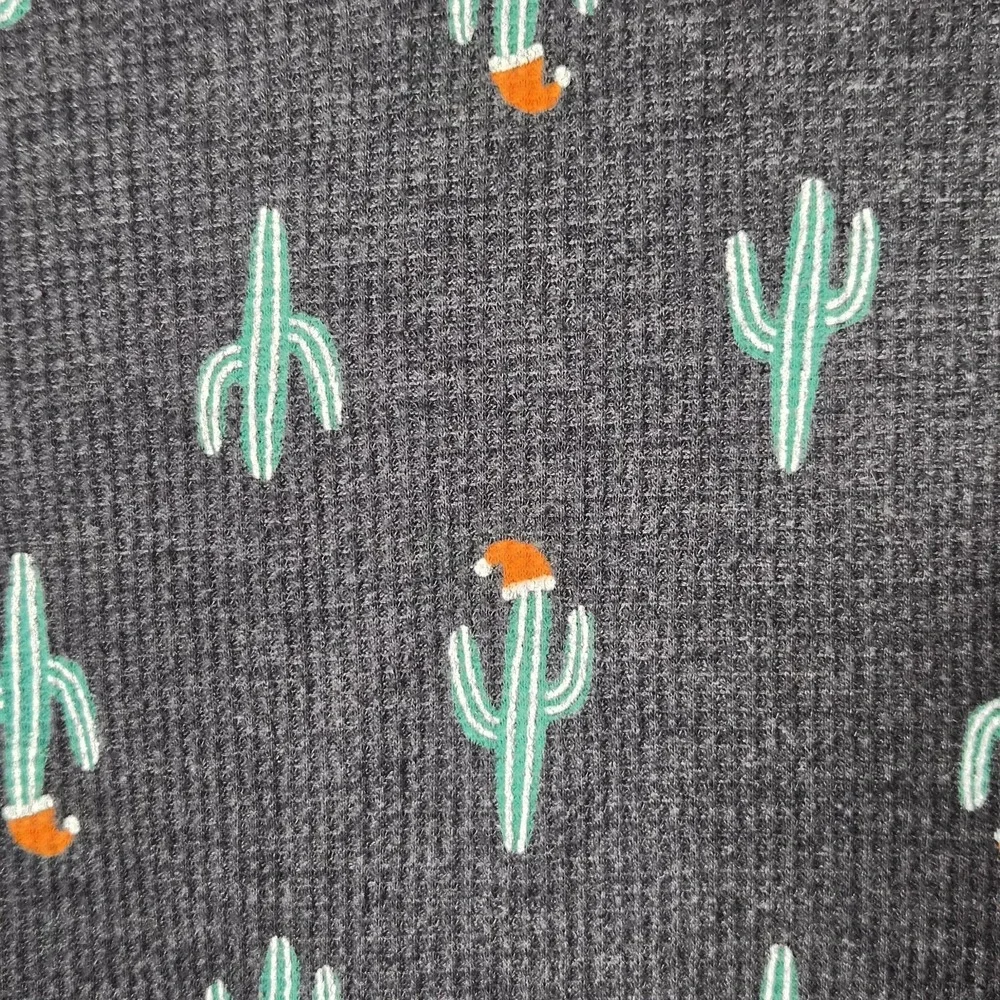 Christmas Pajamas Santa Hat‎ Cactus Old Navy Sleepwear Lounge Set Size L/XL